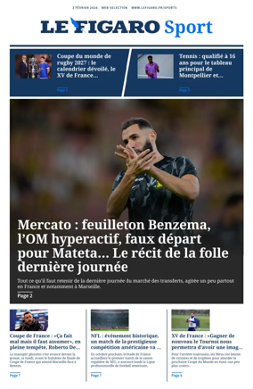Cover of Le Figaro Sport