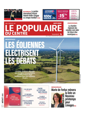 Cover of Le Populaire du Centre (Haute-Vienne)