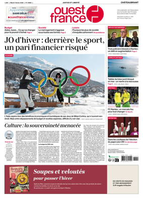 Cover of Ouest France (Chateaubriant)