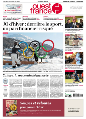 Cover of Ouest-France (Lannion / Paimpol / Guingamp)