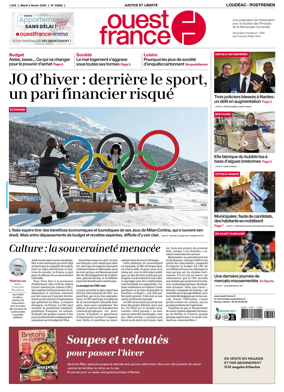 Cover of Ouest France (Loudeac / Rostrenen)