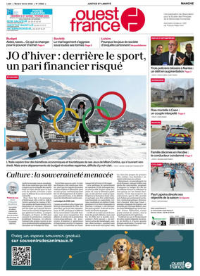 Cover of Ouest France (Manche)