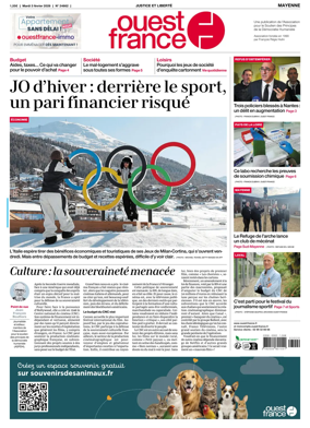 Cover of Ouest France (Mayenne)