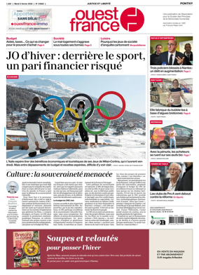Cover of Ouest France (Pontivy)