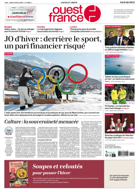 Cover of Ouest France (Pornic / Pays de Retz)