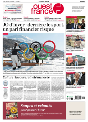 Cover of Ouest France (Vannes)