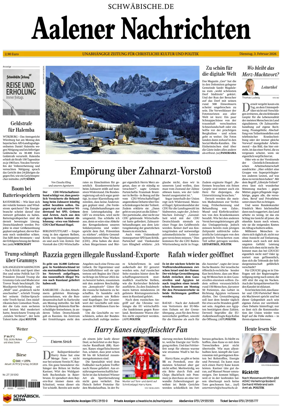 Cover of Aalener Nachrichten