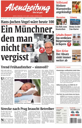 Cover of Abendzeitung Munchen