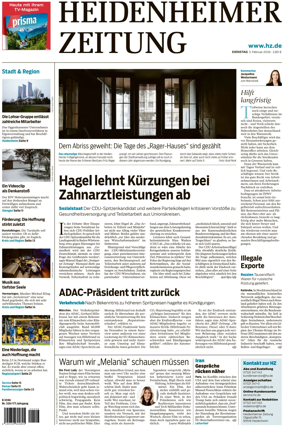 Cover of Heidenheimer Zeitung