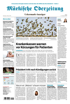 Cover of Markische Oderzeitung Uckermarkanzeiger