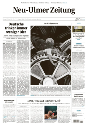 Cover of Neu-Ulmer Zeitung