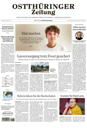 Cover of Ostthuringer Zeitung (Bad Lobenstein)
