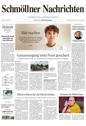Cover of Ostthuringer Zeitung (Schmolln)