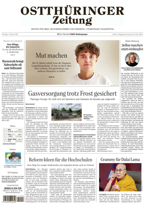 Cover of Ostthuringer Zeitung (Zeulenroda-Triebes)