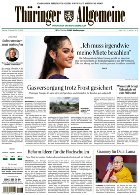 Cover of Thuringer Allgemeine (Muhlhausen)