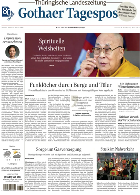 Cover of Thuringische Landeszeitung (Gotha)