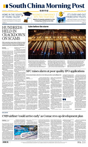 Cover of South China Morning Post