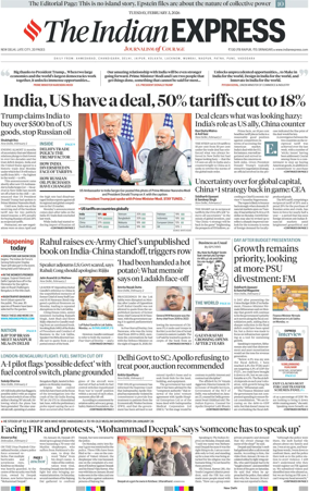 Cover of The Indian Express