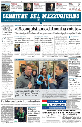 Cover of Corriere del Mezzogiorno (Puglia)