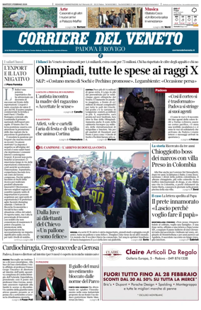 Cover of Corriere del Veneto (Padova e Rovigo)