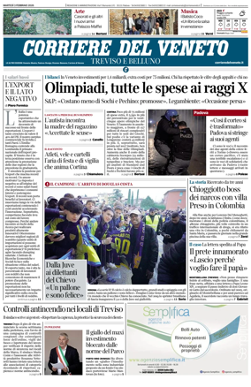 Cover of Corriere del Veneto (Treviso e Belluno)