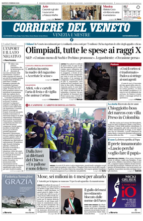 Cover of Corriere del Veneto (Venezia e Mestre)