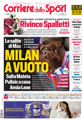 Cover of Corriere dello Sport