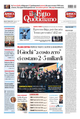 Cover of Il Fatto Quotidiano