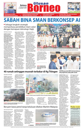 Cover of Utusan Borneo (Sabah)