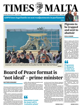 Cover of Times of Malta