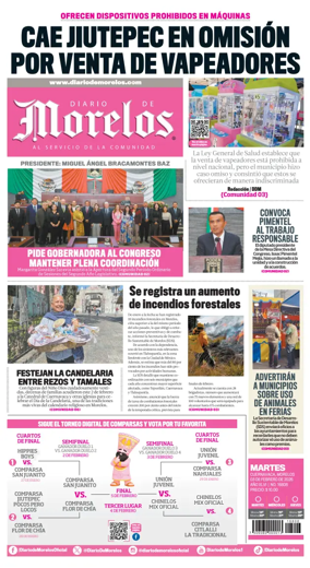 Cover of Diario de Morelos
