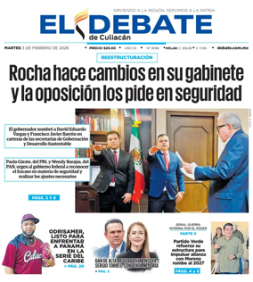 Cover of El Debate de Culiacan