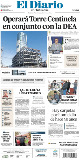 Cover of El Diario de Chihuahua