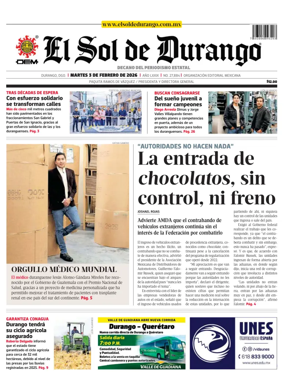 Cover of El Sol de Durango