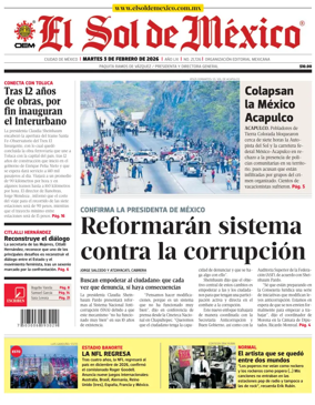 Cover of El Sol de Mexico