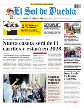 Cover of El Sol de Puebla