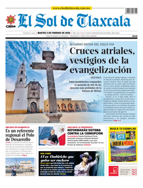 Cover of El Sol de Tlaxcala