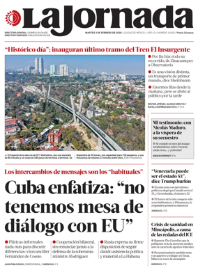 Cover of La Jornada