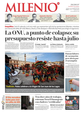 Cover of Milenio Jalisco