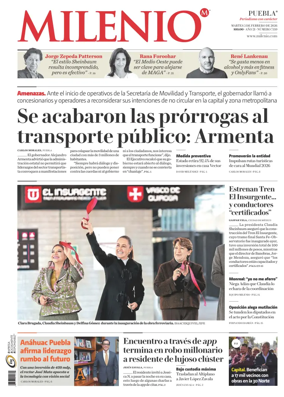 Cover of Milenio Puebla