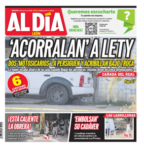 Cover of Periodico Al Dia (Leon)