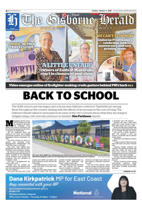 Cover of The Gisborne Herald