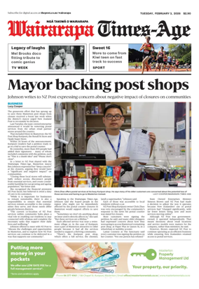 Cover of Wairarapa Times-Age (NZ)