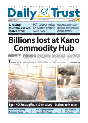 Cover of Daily Trust