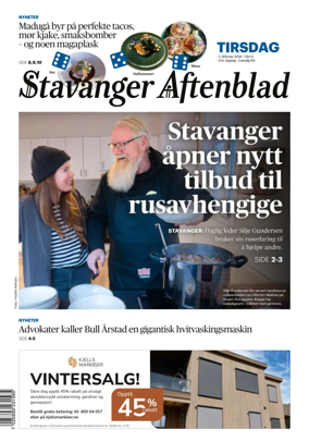 Cover of Stavanger Aftenblad