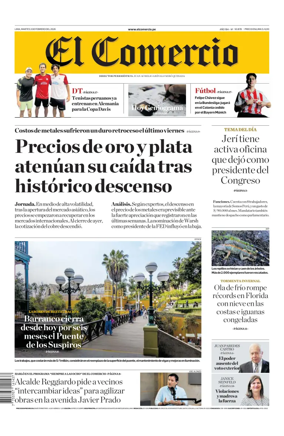 Cover of Diario El Comercio