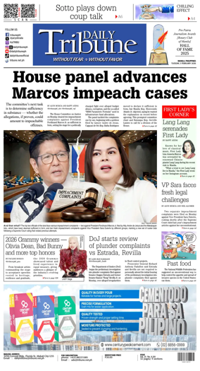 Cover of Daily Tribune (Philippines)
