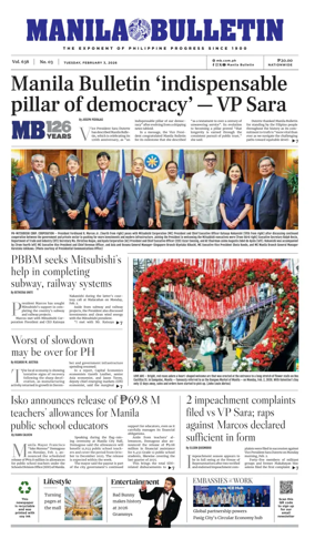 Cover of Manila Bulletin