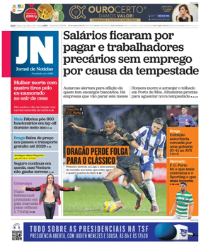 Cover of Jornal de Noticias