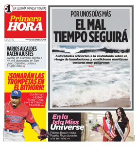 Cover of Primera Hora